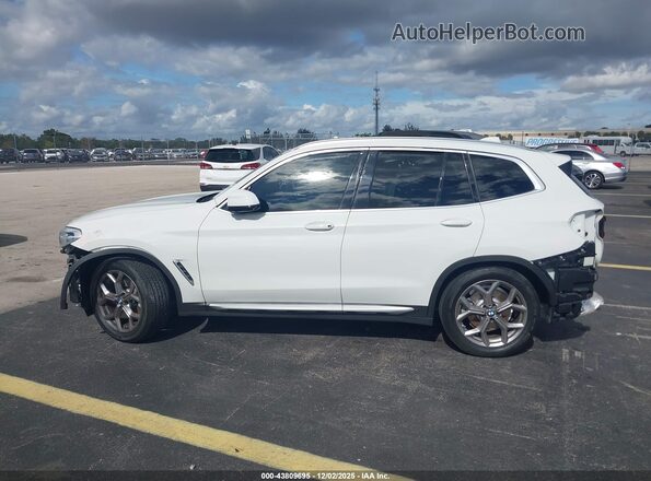 5UXTY3C07M9H13113 2021 BMW X3 White 