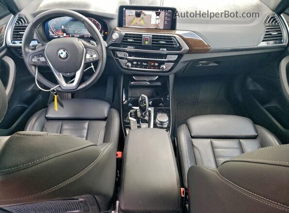 5UXTY3C08M9H92226 2021 BMW X3 White 