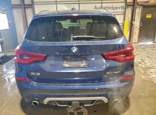 5UXTY5C02L9D28505 2020 BMW X3 Blue Вид ззаду