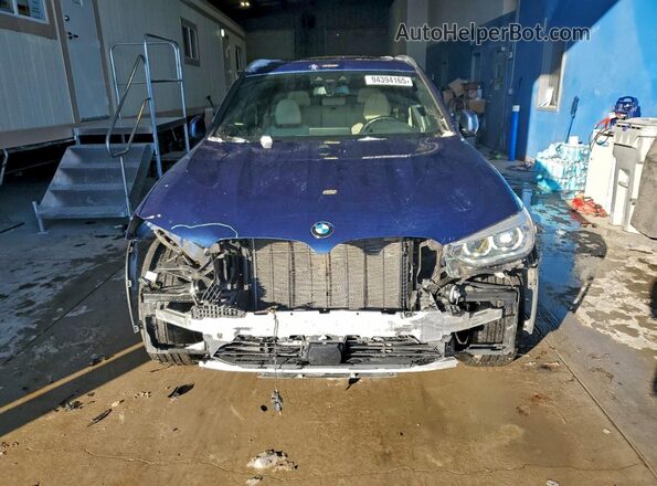 5UXTY5C02L9D28505 2020 BMW X3 Blue Вид спереду