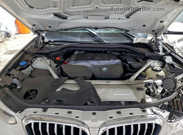 5UXTY5C03L9D33728 2020 BMW X3 White Engine compartment view