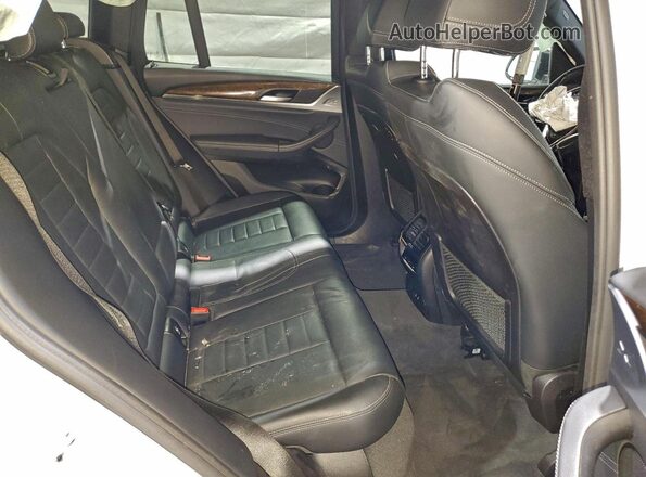 5UXTY5C03L9D33728 2020 BMW X3 White Rear interior view