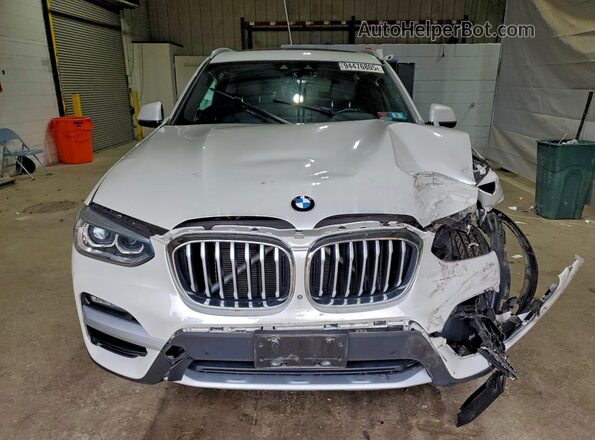 5UXTY5C03L9D33728 2020 BMW X3 White Front view