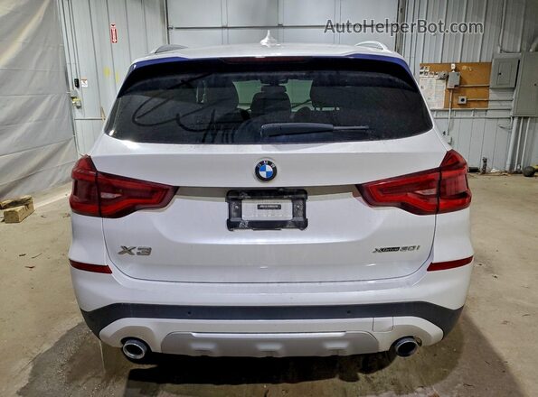 5UXTY5C03L9D33728 2020 BMW X3 White Rear view