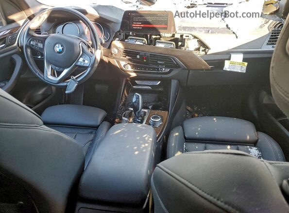5UXTY5C04LLT33060 2020 BMW X3 Blue Vista del salpicadero