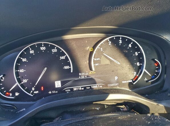 5UXTY5C04LLT33060 2020 BMW X3 Blue Vista del cuadro de instrumentos