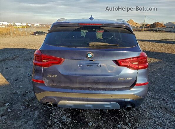 5UXTY5C04LLT33060 2020 BMW X3 Blue Vista trasera