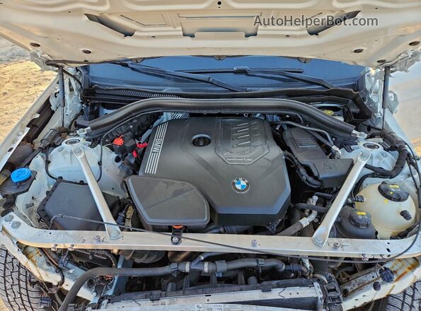 5UXTY5C05L9B89616 2020 BMW X3 White Շարժիչի բաժամունքի տեսք