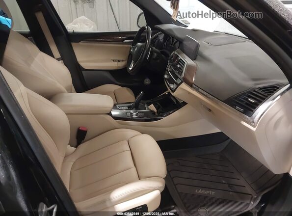 5UXTY5C06M9E78182 2021 BMW X3 Black Vista interior delantera