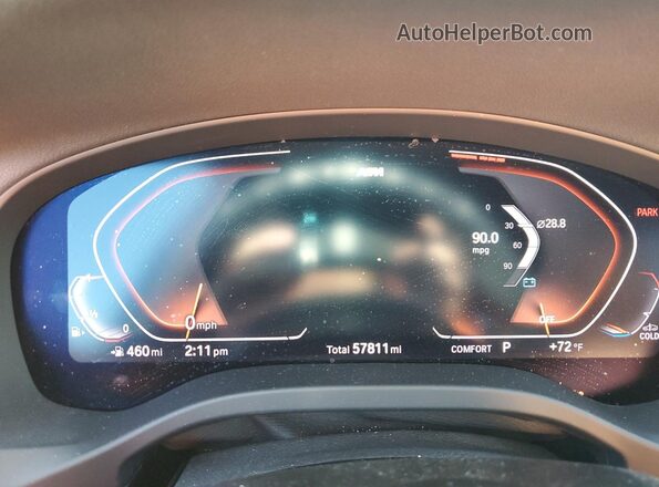 5UXTY5C09M9E16324 2021 BMW X3 Черный 