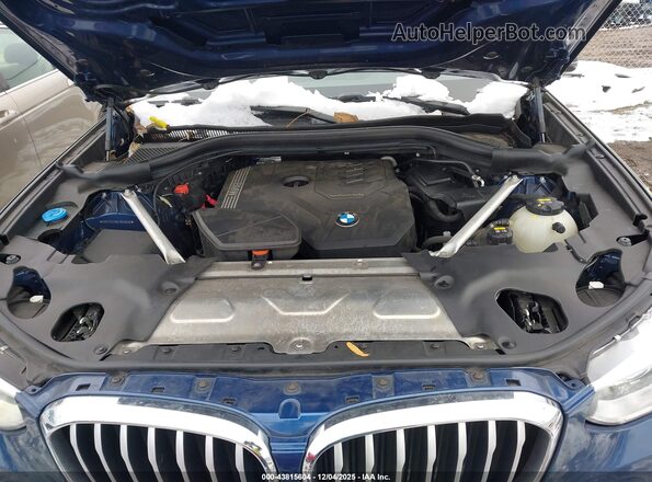 5UXTY5C0XL9B16838 2020 BMW X3 Blue VIN sticker view