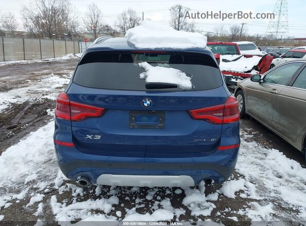 5UXTY5C0XL9B16838 2020 BMW X3 Blue 360 interior view