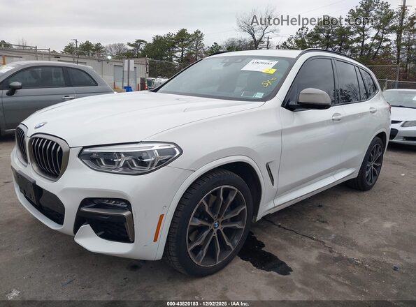 5UXTY9C0XL9C71283 2020 BMW X3 White Առջևի ձախ երեք քառորդ տեսարան