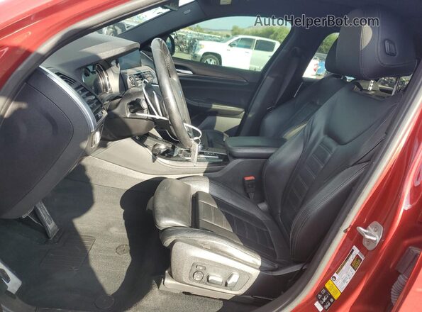 5UXUJ3C51KLG53902 2019 BMW X4 Red Вид салону спереду