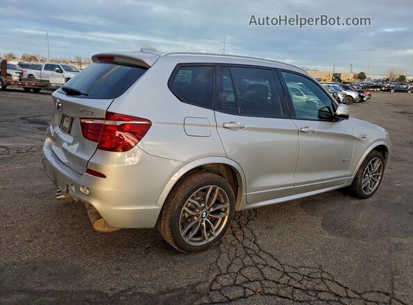 5UXWX7C54G0R17568 2016 BMW X3 Серебряный Задняя правая четверть