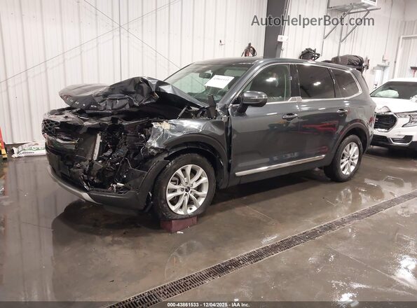 5XYP2DHC0NG274511 2022 KIA TELLURIDE Серый Передняя левая четверть