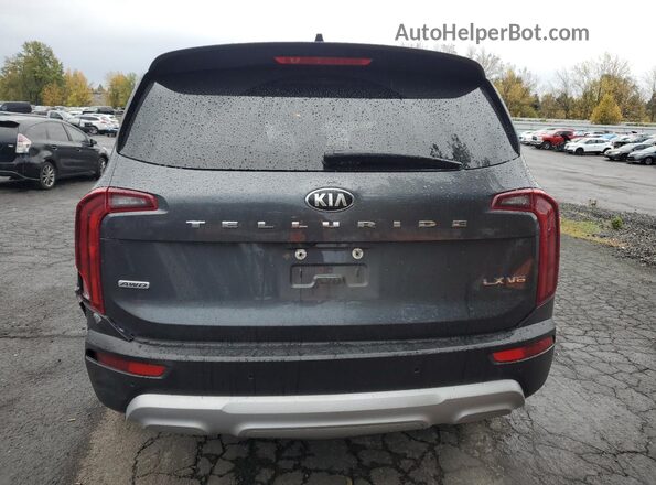 5XYP2DHC2MG098186 2021 KIA TELLURIDE Серый Вид сзади