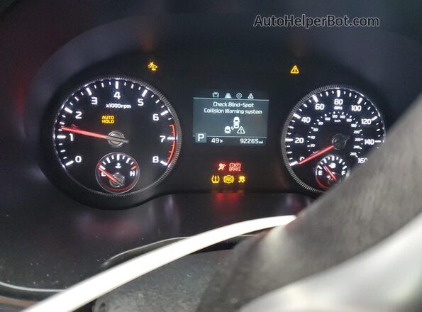 5XYP2DHC2MG098186 2021 KIA TELLURIDE Серый Вид щитка приборов