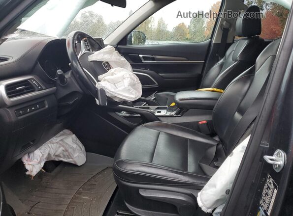 5XYP2DHC2MG098186 2021 KIA TELLURIDE Серый Вид салона спереди