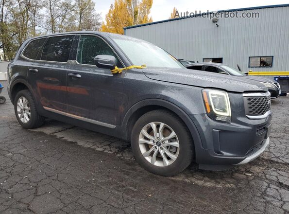 5XYP2DHC2MG098186 2021 KIA TELLURIDE Серый Передняя правая четверть