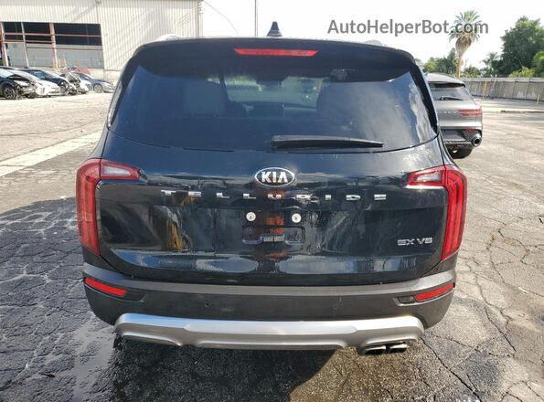 5XYP34HC2MG190458 2021 KIA TELLURIDE Черный Вид сзади
