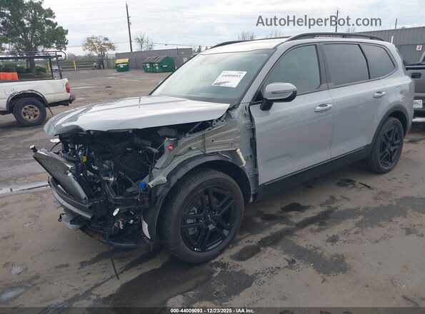 5XYP3DGC0RG503032 2024 KIA TELLURIDE Gray Առջևի ձախ երեք քառորդ տեսարան