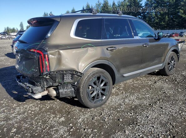 5XYP3DGC3PG403391 2023 KIA TELLURIDE Charcoal Trasero derecho