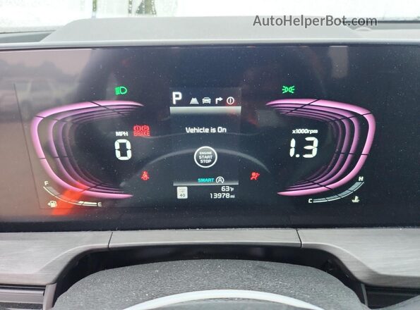 5XYP3DGC3RG460239 2024 KIA TELLURIDE Gray Vista del cuadro de instrumentos
