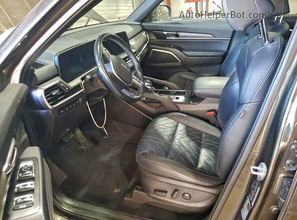 5XYP3DGC6PG346975 2023 KIA TELLURIDE Charcoal Вид салону спереду