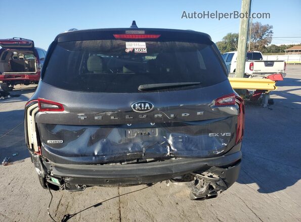 5XYP3DHC6MG106660 2021 KIA TELLURIDE Charcoal Vista trasera