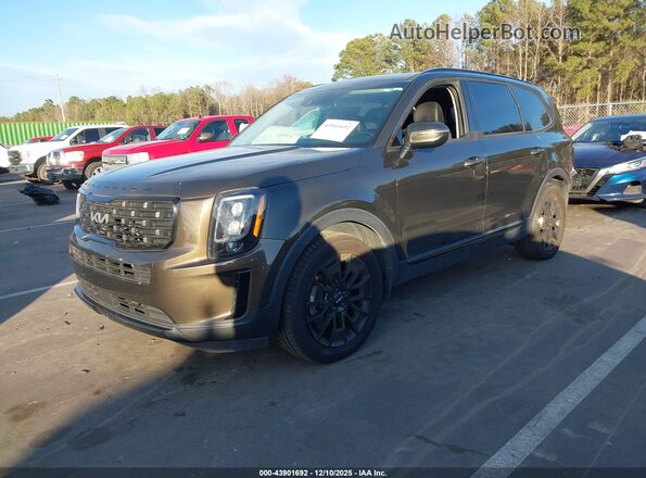 5XYP3DHC6NG201558 2022 KIA TELLURIDE Зеленый Передняя левая четверть