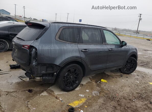 5XYP3DHC9NG247448 2022 KIA TELLURIDE Blue Հետևի աջ