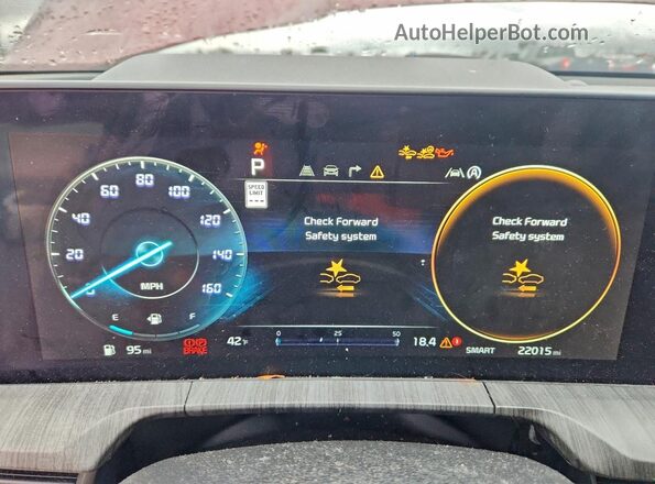 5XYP54GC3PG394833 2023 KIA TELLURIDE Burgundy Սարքավորումների վահանակի տեսք