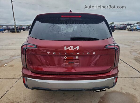 5XYP54GC3PG394833 2023 KIA TELLURIDE Burgundy Հետևի տեսք