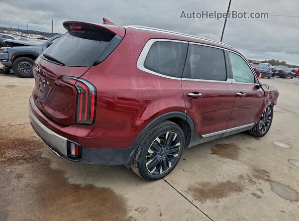 5XYP54GC3PG394833 2023 KIA TELLURIDE Burgundy Հետևի աջ