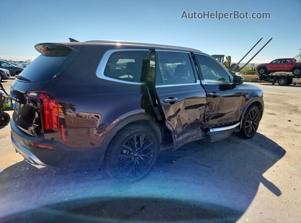 5XYP54HC4NG276334 2022 KIA TELLURIDE Burgundy უკანა მარჯვენა