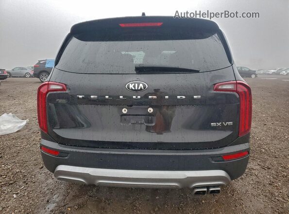 5XYP54HCXMG191965 2021 KIA TELLURIDE Black Вид ззаду