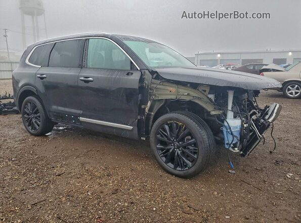 5XYP54HCXMG191965 2021 KIA TELLURIDE Black Передня права чверть