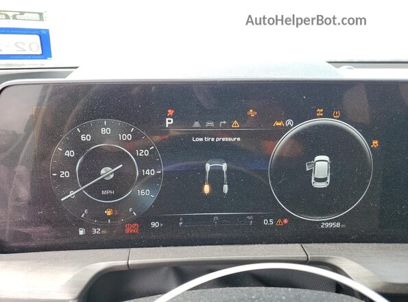 5XYP5DGC1RG442946 2024 KIA TELLURIDE White Instrument cluster view