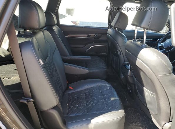 5XYP5DGC8PG337916 2023 KIA TELLURIDE Green Widok wnętrza z tyłu