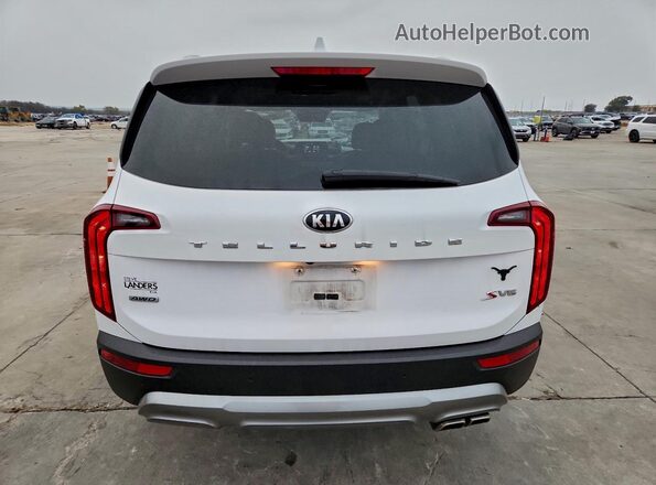 5XYP6DHC0MG144196 2021 KIA TELLURIDE White უკანა ხედი