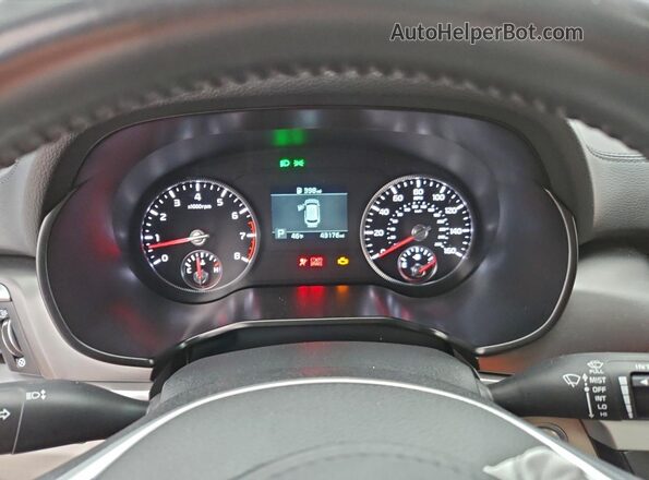 5XYP6DHC0MG144196 2021 KIA TELLURIDE White ხელსაწყოთა პანელის ხედი