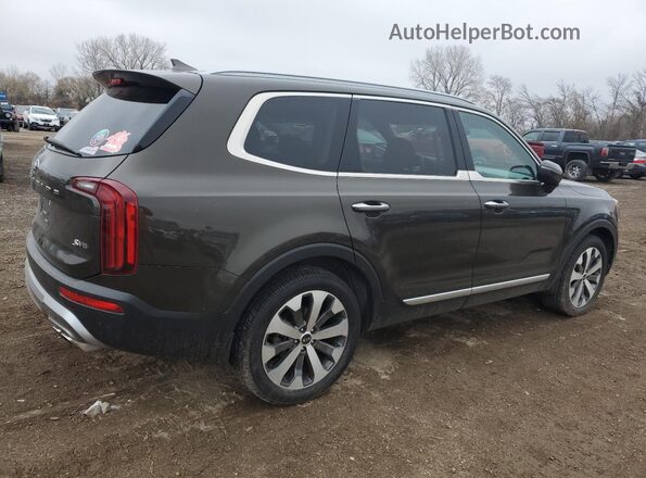 5XYP6DHC1MG116651 2021 KIA TELLURIDE Зеленый Задняя правая четверть