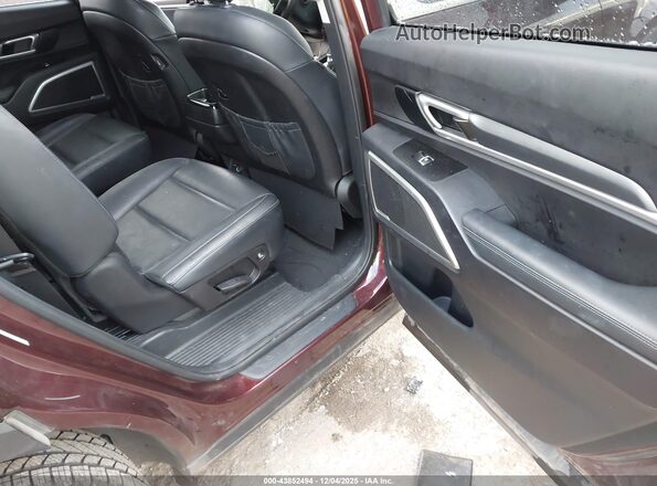 5XYP6DHCXMG158414 2021 KIA TELLURIDE Purple VIN sticker view