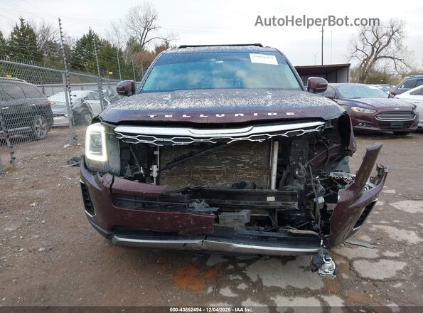 5XYP6DHCXMG158414 2021 KIA TELLURIDE Purple Rear interior view