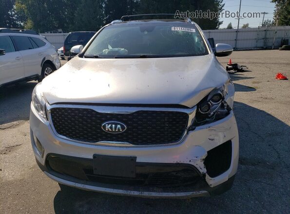5XYPHDA5XHG309151 2017 KIA SORENTO Серебряный Вид спереди