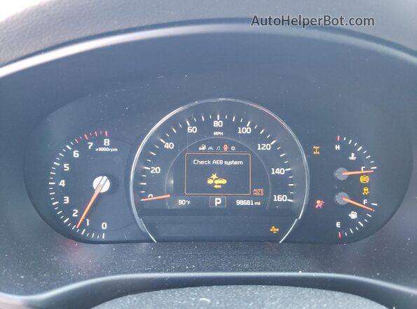 5XYPHDA5XHG309151 2017 KIA SORENTO Серебряный Вид щитка приборов