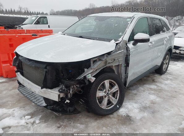 5XYRGDLC6NG075027 2022 KIA SORENTO Silver Առջևի ձախ երեք քառորդ տեսարան