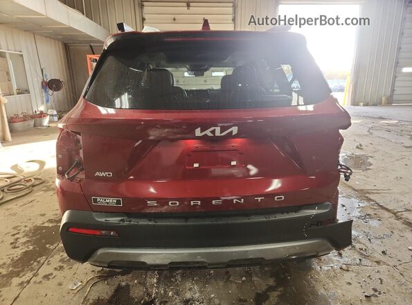5XYRHDLFXNG112782 2022 KIA SORENTO Red Widok z tyłu