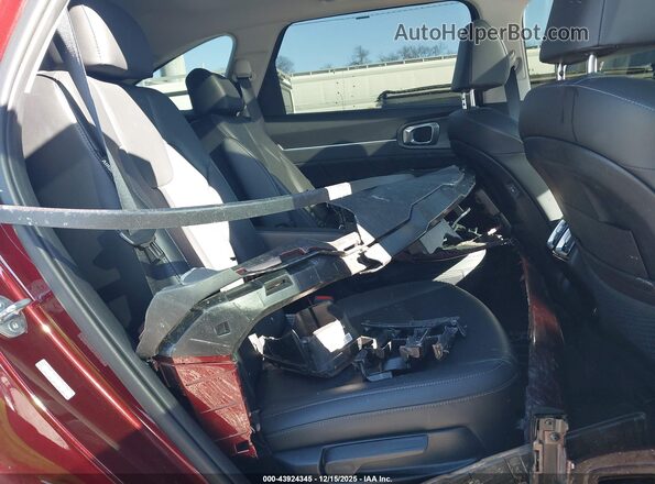 5XYRKDJF3RG266602 2024 KIA SORENTO Burgundy Widok naklejki z numerem VIN